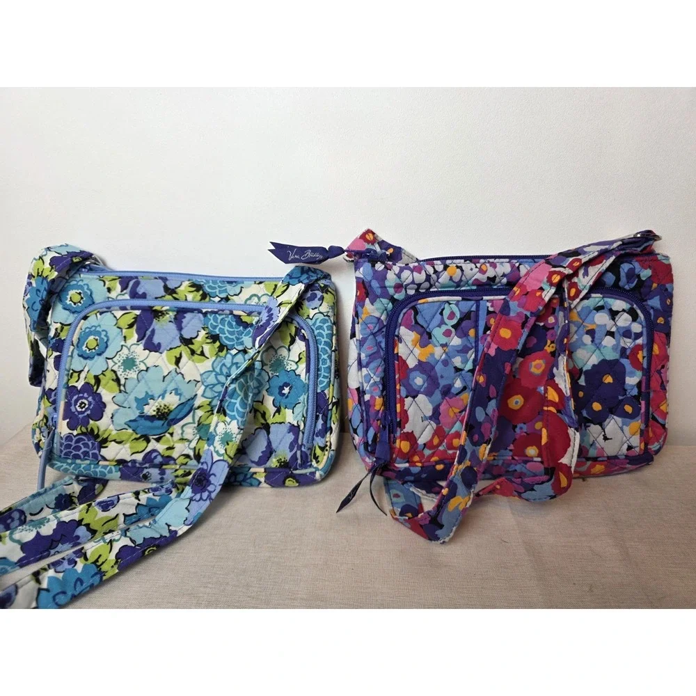 Vera Bradley Floral Crossbody Bag Purse 7